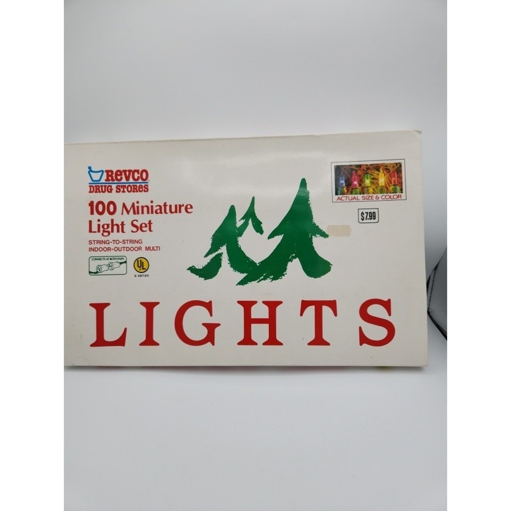 Holiday Christmas Seasonal Decor 100‎ Miniature Light Set NIB -1 box
